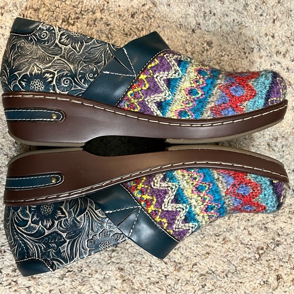L’Artiste Spring Step Tapestry Clogs Size 40 - Picture 5 of 10
